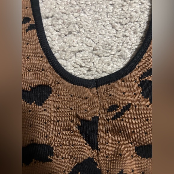 Nanushka Brown and Black Bodycon Maxi Dress - Picture 9 of 9